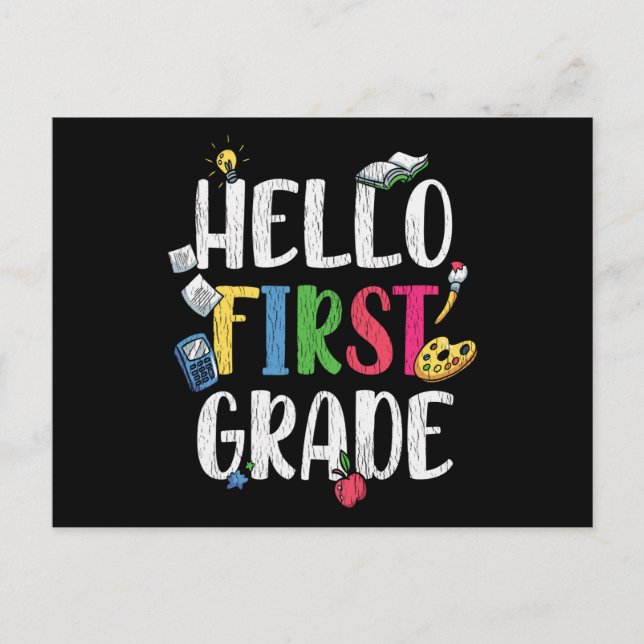 Hej Första Klassens Klassrum Tillbaka Till Skolan  Vykort (Framsida)
