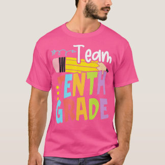 Hej Första skoldagen i Klass 10 Lycklig t T Shirt