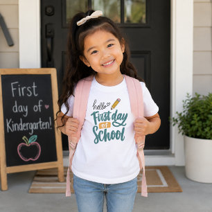 Hej Första Skoldagen   Tillbaka Till Skolan Dag T Shirt