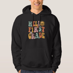 Hej Förste Klass Lärare Tillbaka Till Skolan Groov Hoodie