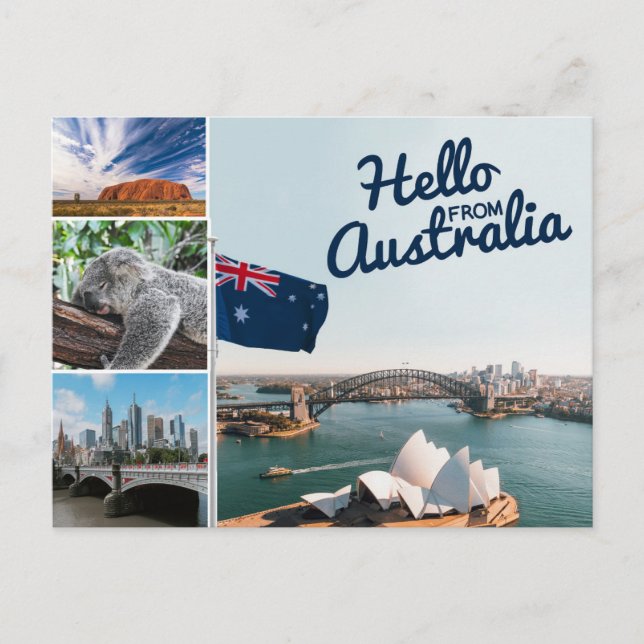 Hej från Australiens vykort (Framsida)