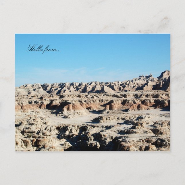 Hej från.. Badlands nationalpark Vykort (Framsida)
