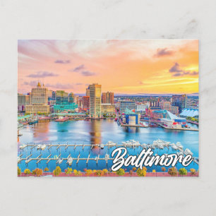 Hej från Baltimore, Maryland, Förenade Stater Vykort