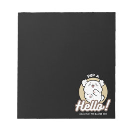 Hej från Barked Side - Cute Hund design Anteckningsblock