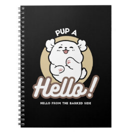Hej från Barked Side - Cute Hund design Anteckningsbok