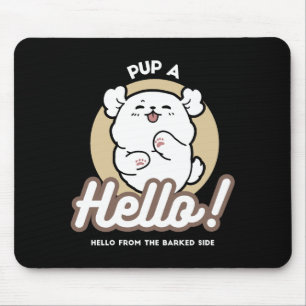 Hej från Barked Side - Cute Hund design Musmatta
