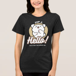 Hej från Barked Side - Cute Hund design T Shirt
