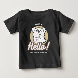 Hej från Barked Side - Cute Hund design T Shirt