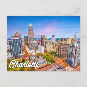 Hej från Charlotte, North Carolina, USA Vykort
