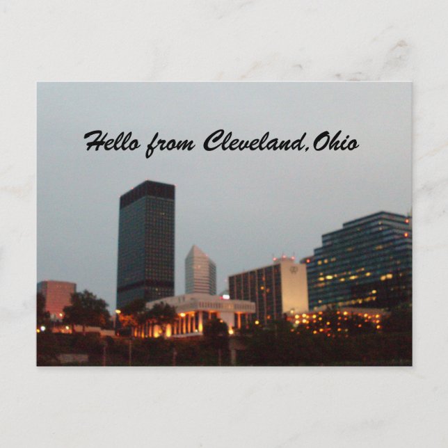 HEJ, FRÅN CLEVELAND,OHIO-vykort Vykort (Framsida)