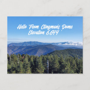 Hej från Clingman's Dome Underbar Smoky Mountains Vykort