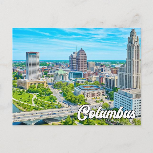 Hej från Columbus, Ohio, Förenade Stater Vykort (Framsida)