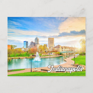 Hej från det vackra Indianapolis, Indiana, USA Vykort