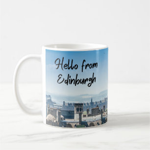 Hej från Edinburgh, Skottland Kaffemugg