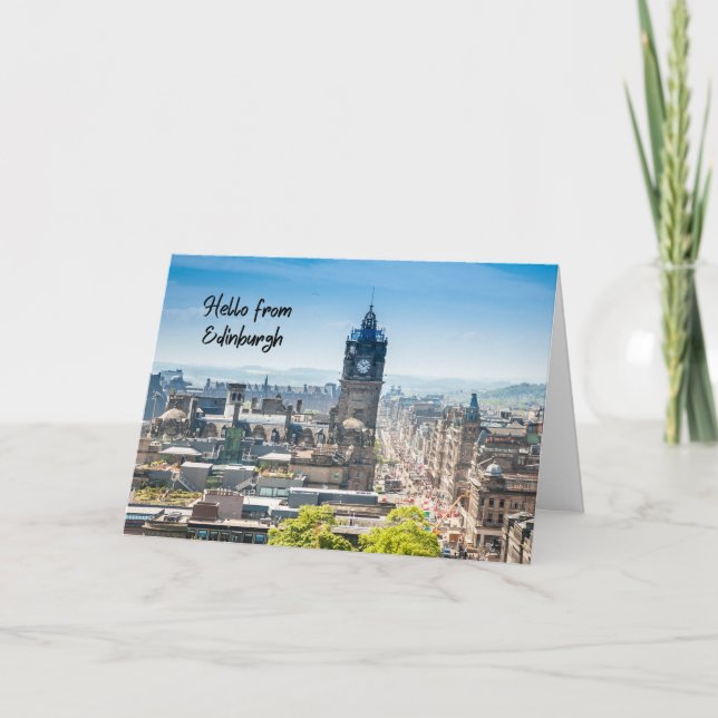 Hej från Edinburgh, Skottland Kort (Framsida)
