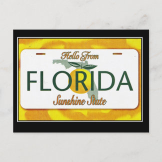 Hej från Florida Vintage Resa Postkort Vykort