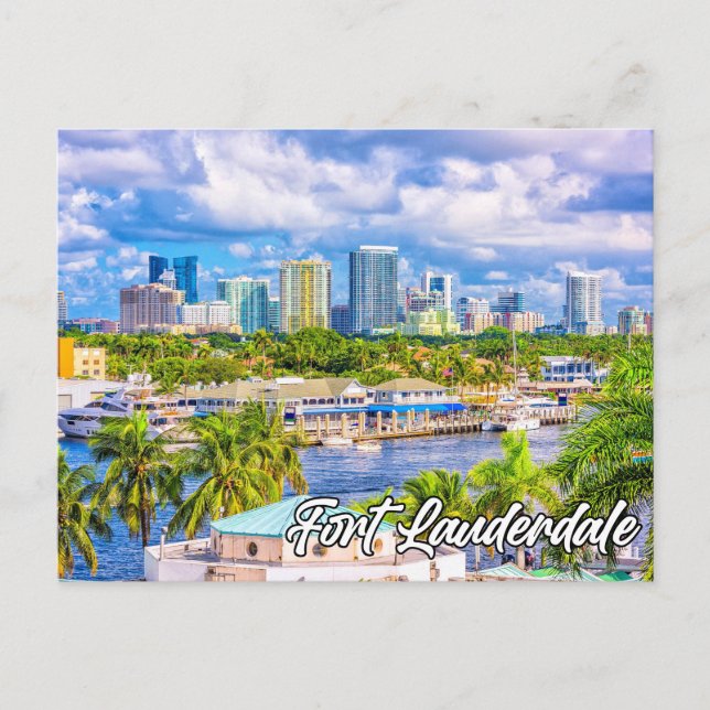 Hej från Fort Lauderdale, Florida, USA Vykort (Framsida)