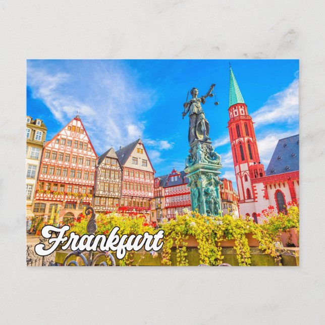 Hej från Frankfurt, Tyskland Vykort (Framsida)