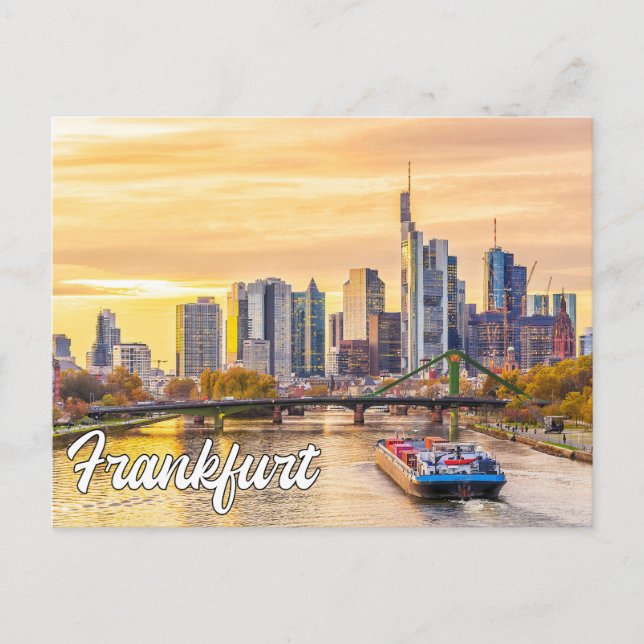Hej från Frankfurt, Tyskland Vykort (Framsida)