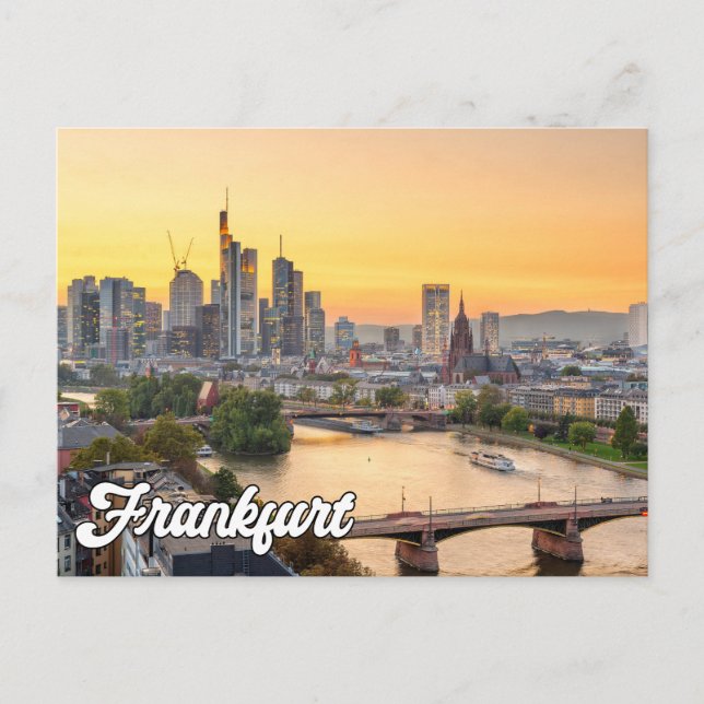 Hej från Frankfurt, Tyskland Vykort (Framsida)
