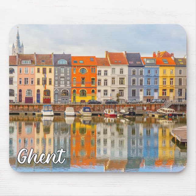 Hej från Gent, Belgien Musmatta (Framsidan)