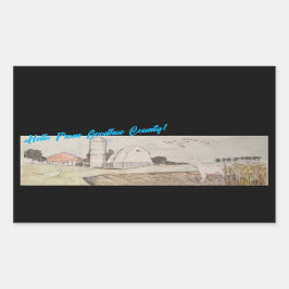 Hej från Goodhue County Rektangulärt Klistermärke