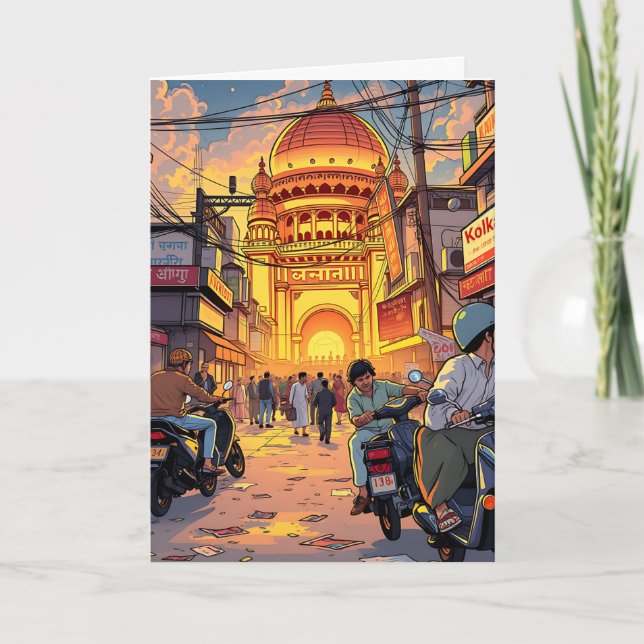 Hej från Indien | Kolkata Kort (Framsida)