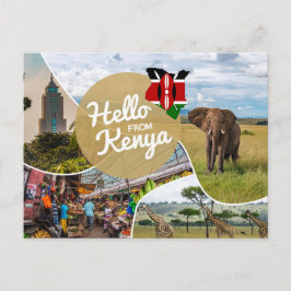Hej Från Kenya Postkort Vykort