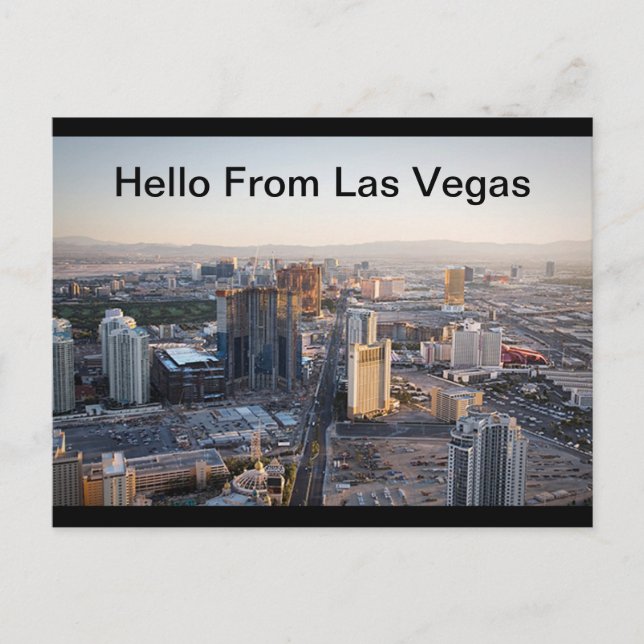 Hej från Las Vegas Strip-vykort Vykort (Framsida)