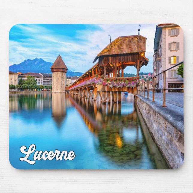 Hej från Lucerne, Schweiz Musmatta (Framsidan)