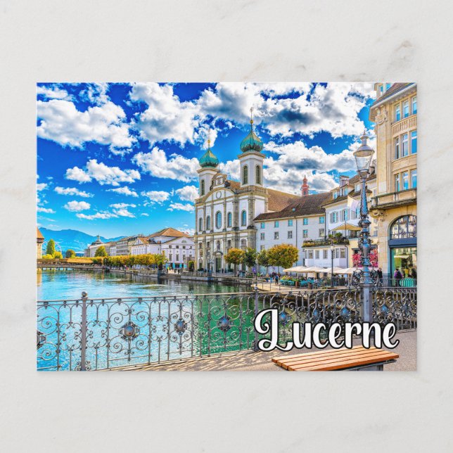 Hej från Luzern, Schweiz Vykort (Framsida)