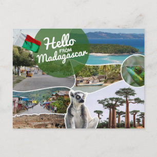 Hej från Madagaskar Vykort