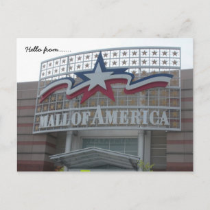Hej från.. Mall i Amerika Vykort
