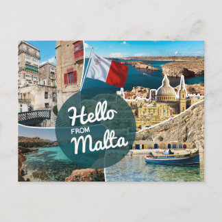 Hej Från Malta Vykort