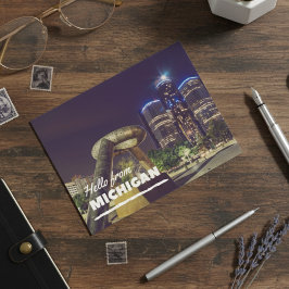 Hej från Michigan-vykort Vykort