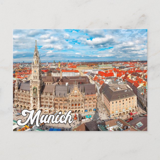Hej från München, Tyskland Vykort (Framsida)