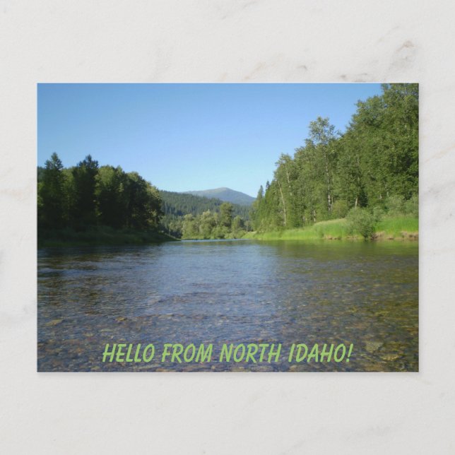 Hej från norra Idaho! vykort (Framsida)