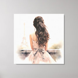 Hej Från Paris Canvas