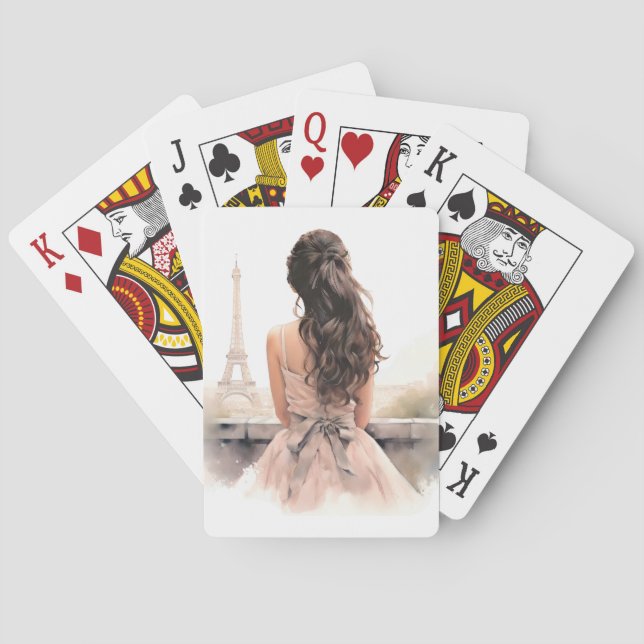 Hej från Paris Poker Kort Casinokort (Baksidan)