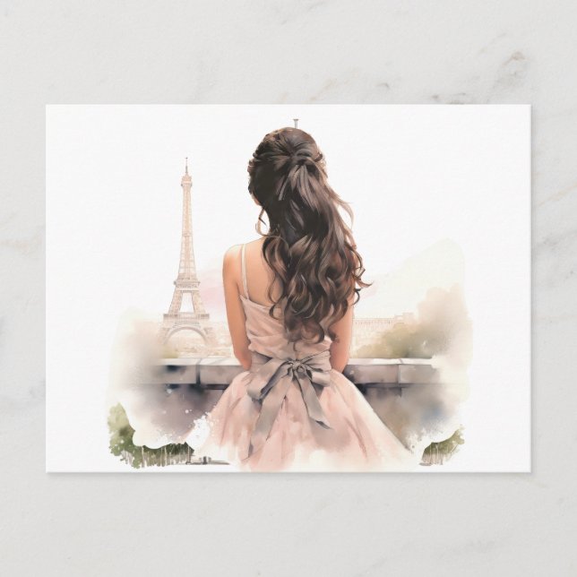 Hej från Paris vykort  (Framsida)