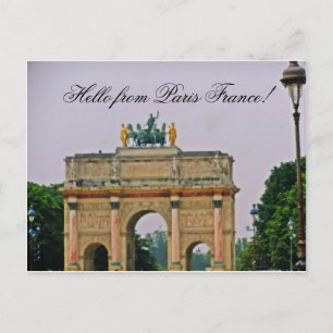 HEJ FRÅN PARIS-vykort Vykort
