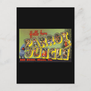 Hej från Parrot Jungle Vykort