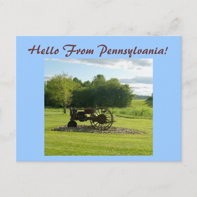 Hej från Pennsylvania! Vykort (Framsida)