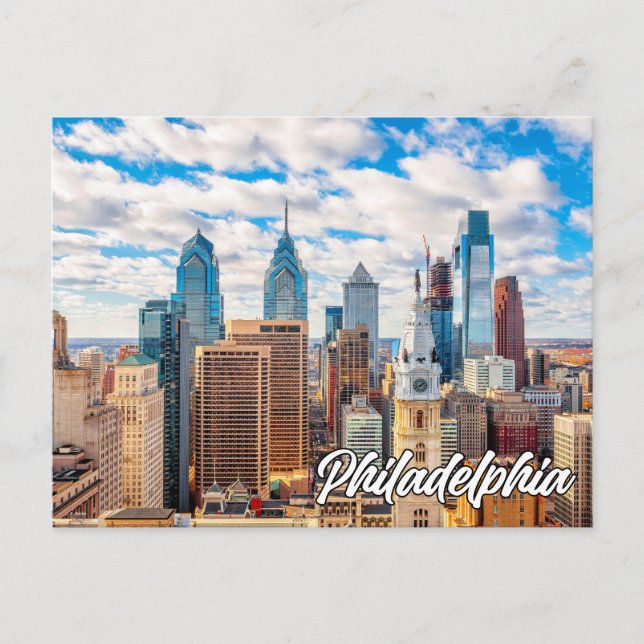 Hej från Philadelphia, Pennsylvania Vykort (Framsida)