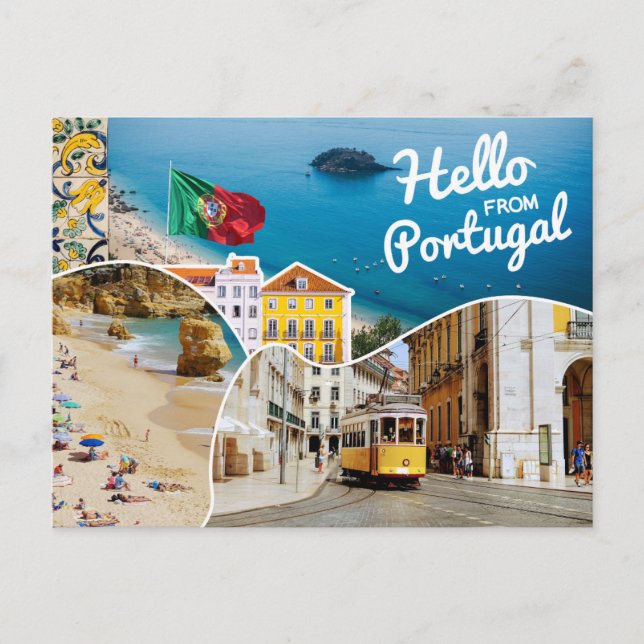 Hej från Portugal Vykort (Framsida)