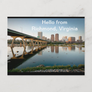 Hej från Richmond, Virginia Postcard Vykort