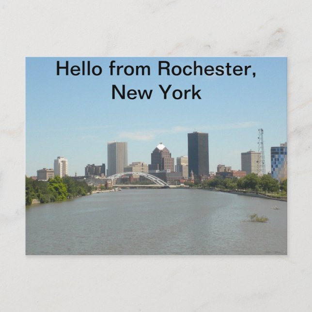 Hej från Rochester, New York-vykort Vykort (Framsida)