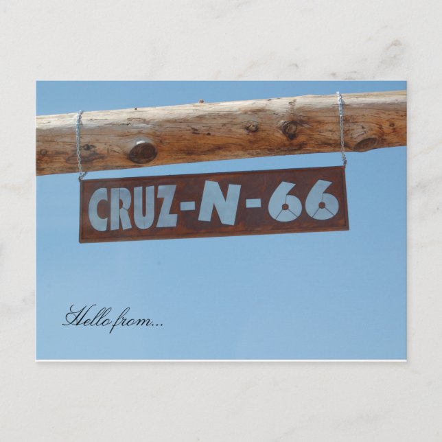 Hej från.. Rt. 66 Vykort (Framsida)