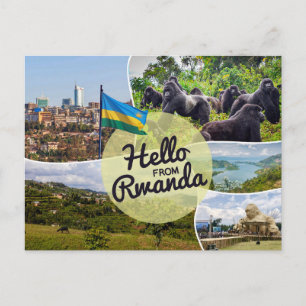 Hej Från Rwanda Postkort Vykort