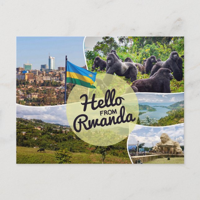 Hej Från Rwanda Postkort Vykort (Framsida)